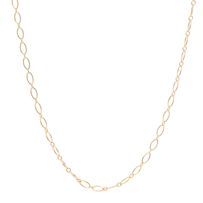Tiffany 18K Yellow Gold Oval Link Chain Necklace 16" 1 of 5