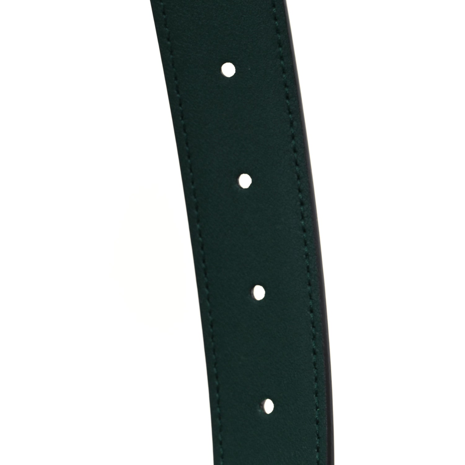 Gucci Ciny Lux Calfskin G Cube Memorable 25mm Belt 95 38 Vintage Green 5 of 5