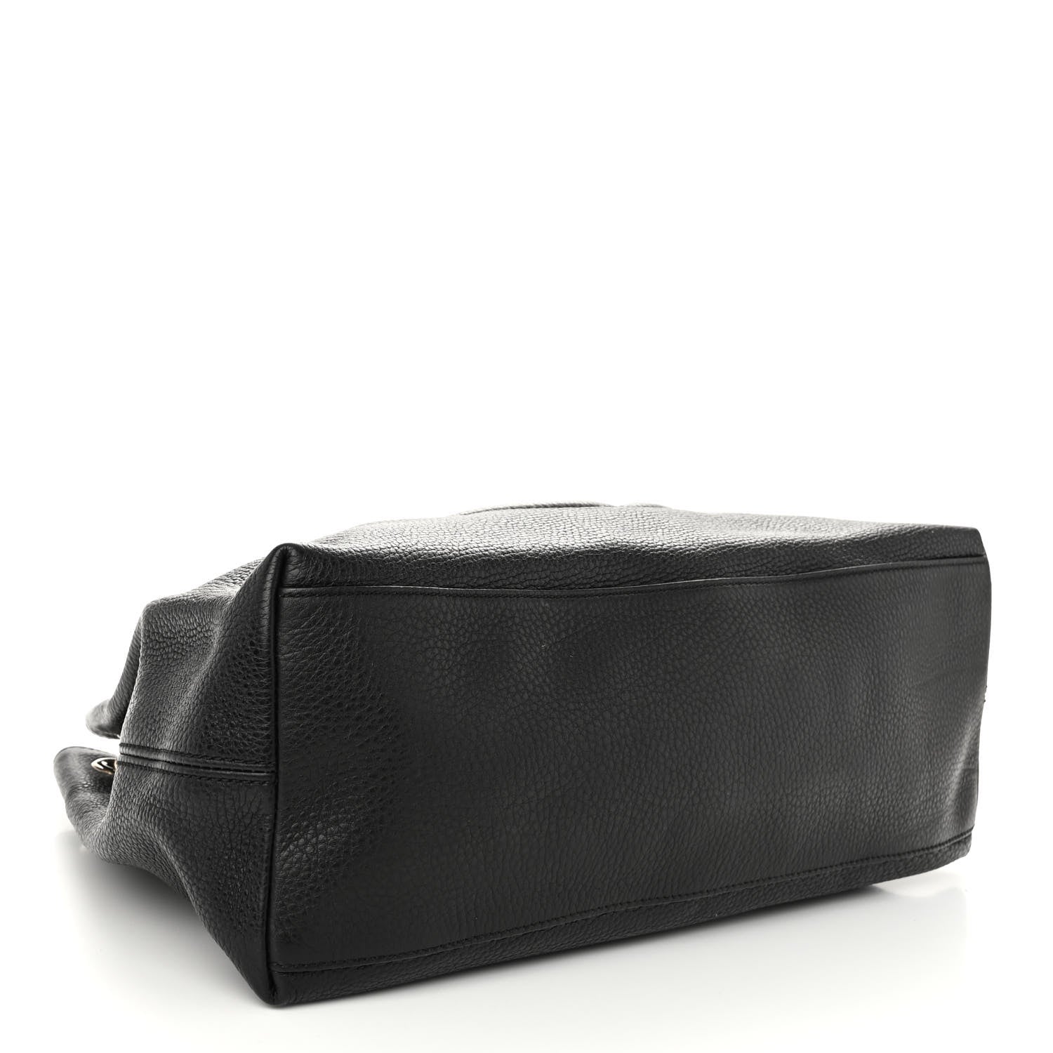 Gucci Pebbled Calfskin Medium Soho Chain Shoulder Bag Black 4 of 9