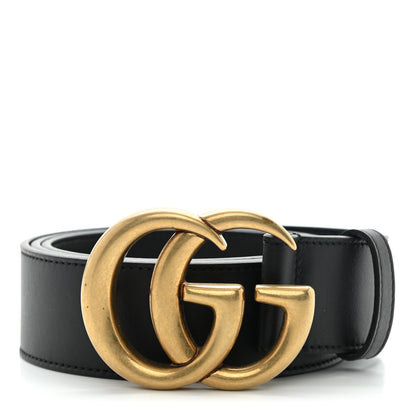 Gucci Calfskin Double G 40mm Belt 90 36 Black 1 of 5