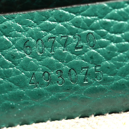 Gucci Dollar Calfskin Interlocking G Crossbody Bag Emerald 8 of 12