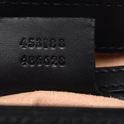 Gucci Guccissima Signature Small Padlock Top Handle Bag Black 7 of 10