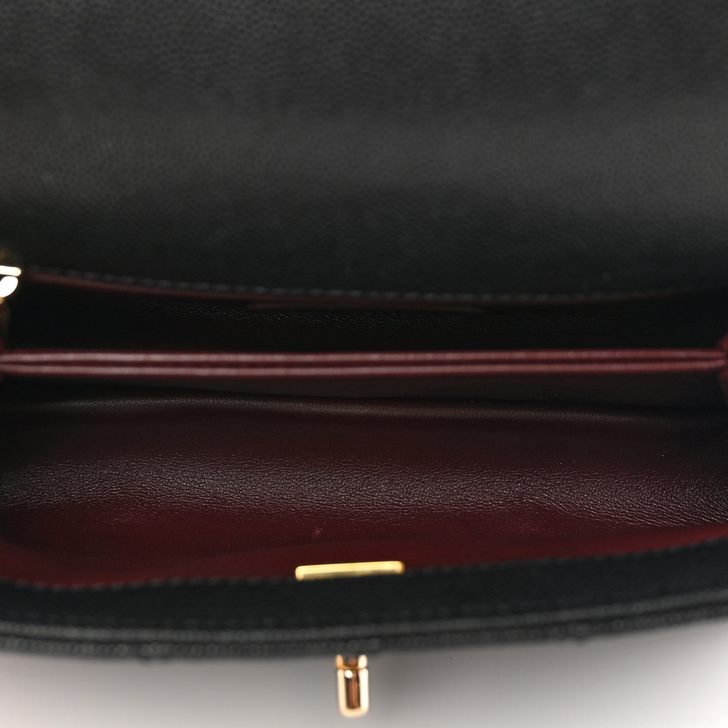 Caviar Quilted Mini Coco Handle Flap Black