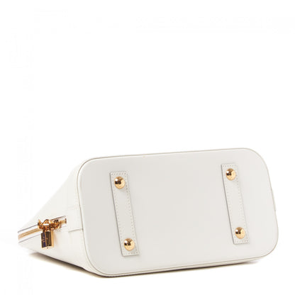 Louis Vuitton Smooth Calfskin Signature Alma PM White 3 of 7