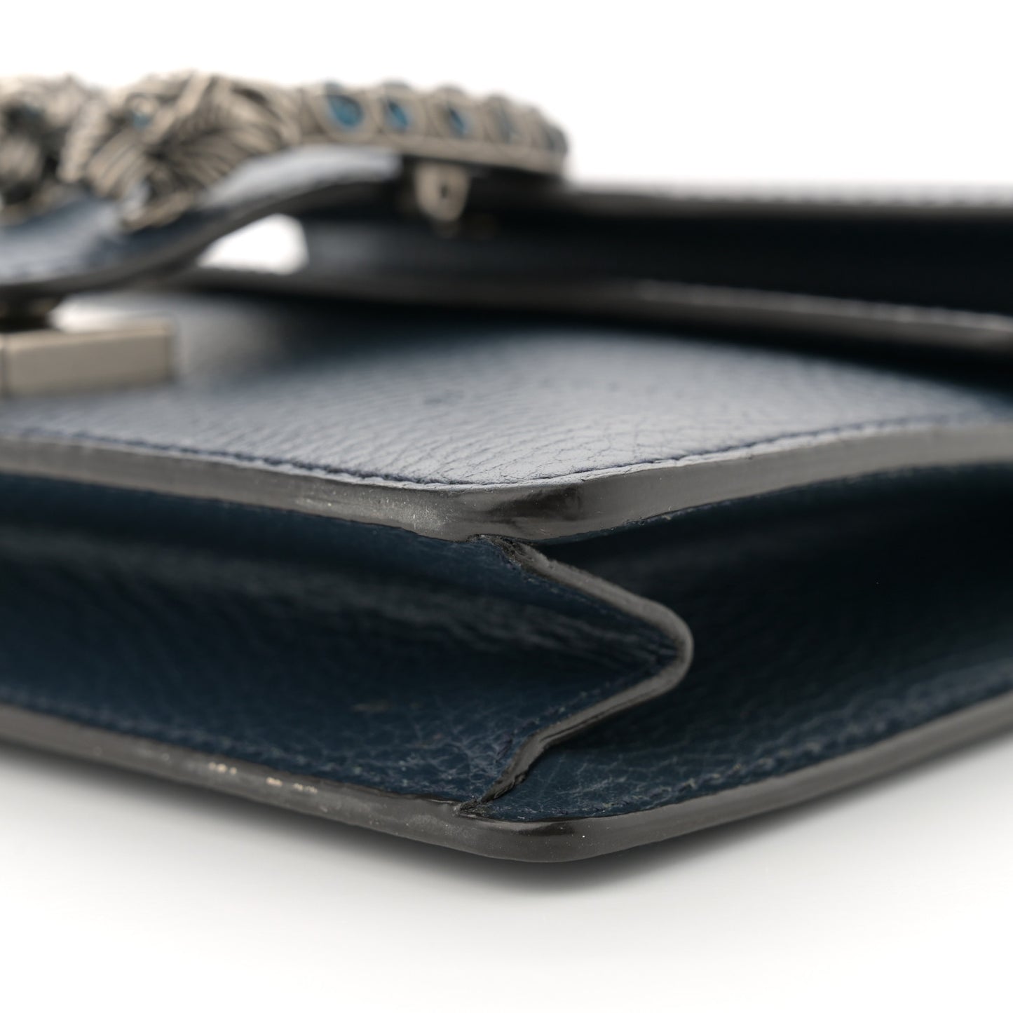 Dollar Calfskin Crystal Mini Dionysus Shoulder Bag Blue Agata Montana Sapphire