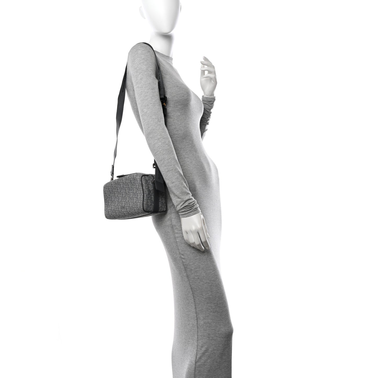 Oblique Jacquard Lingot 22 Bag Silver