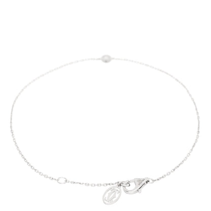 Cartier 18K White Gold Diamond XS D'Amour Bracelet 2 of 4
