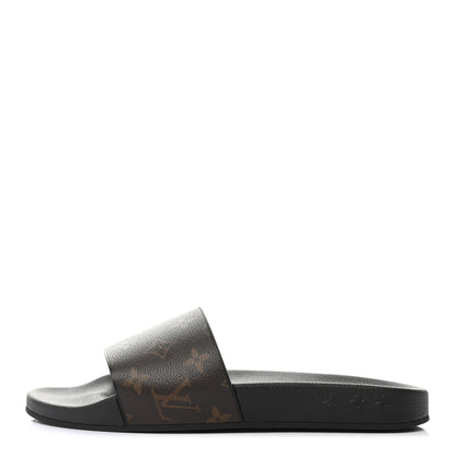 Louis Vuitton Rubber Monogram Mens Waterfront Mules 6 Macassar 1 of 8