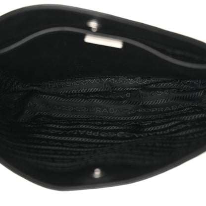 Prada Spazzolato Cleo Shoulder Bag Black 5 of 13