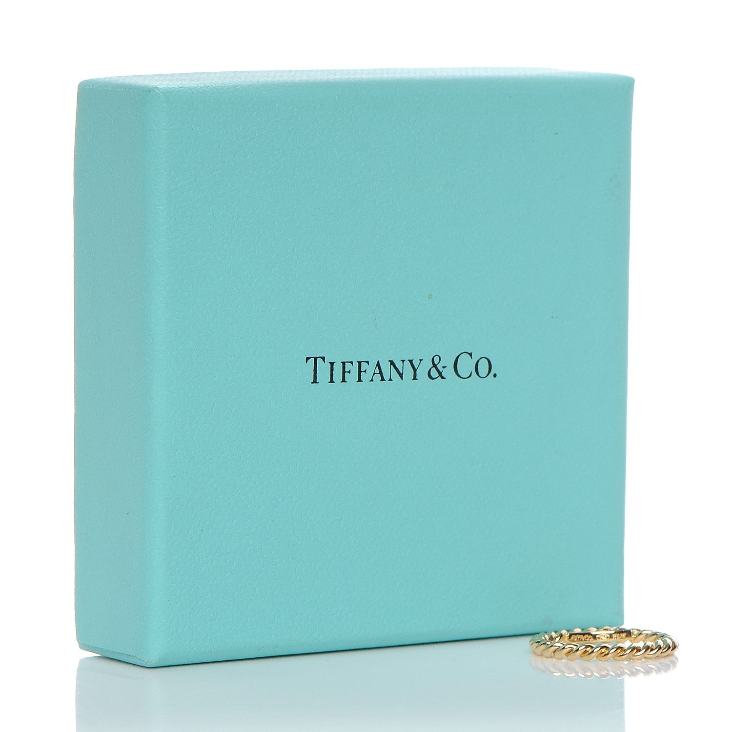 Tiffany 18K Yellow Gold Narrow Twist Ring 5 5 of 5