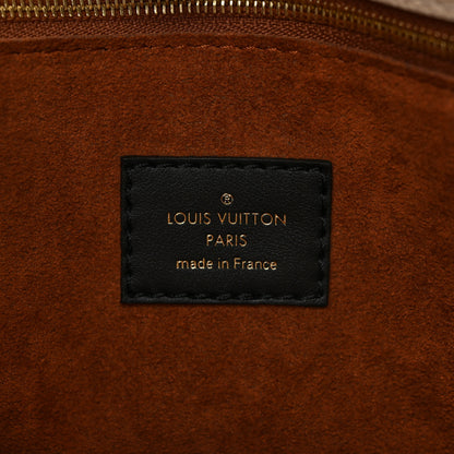 Louis Vuitton Calfskin Monogram On My Side MM Chataigne 6 of 9