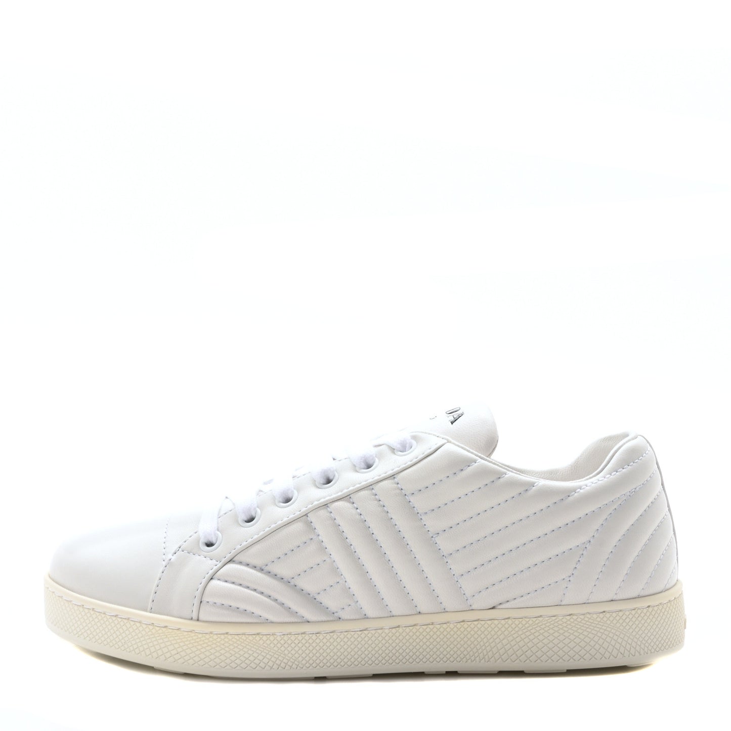 Nappa Diagramme Womens Low Top Sneakers 38.5 White