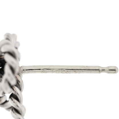 Tiffany Sterling Silver Textured Twist Bow Earrings 4 of 5