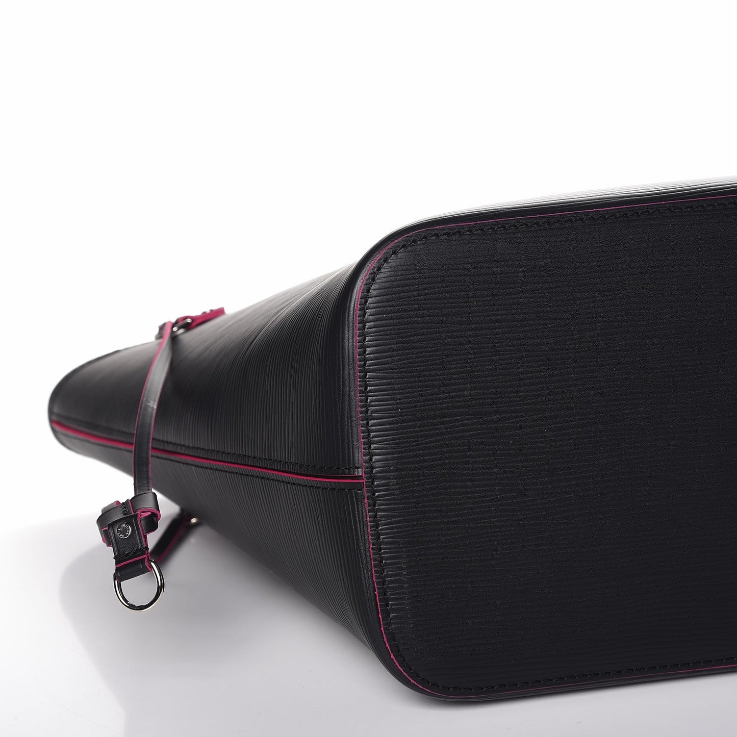 Epi Neverfull MM Black Hot Pink