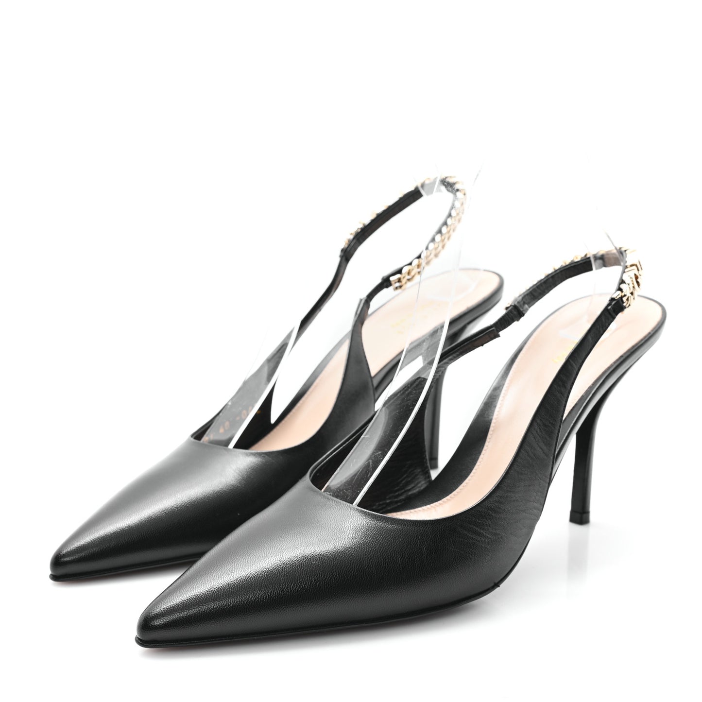 Malaga Kid 85mm Slingback Pumps 40 Black
