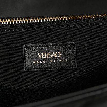 Versace Lambskin Quilted Medusa Wallet On Chain Crossbody Black 6 of 9