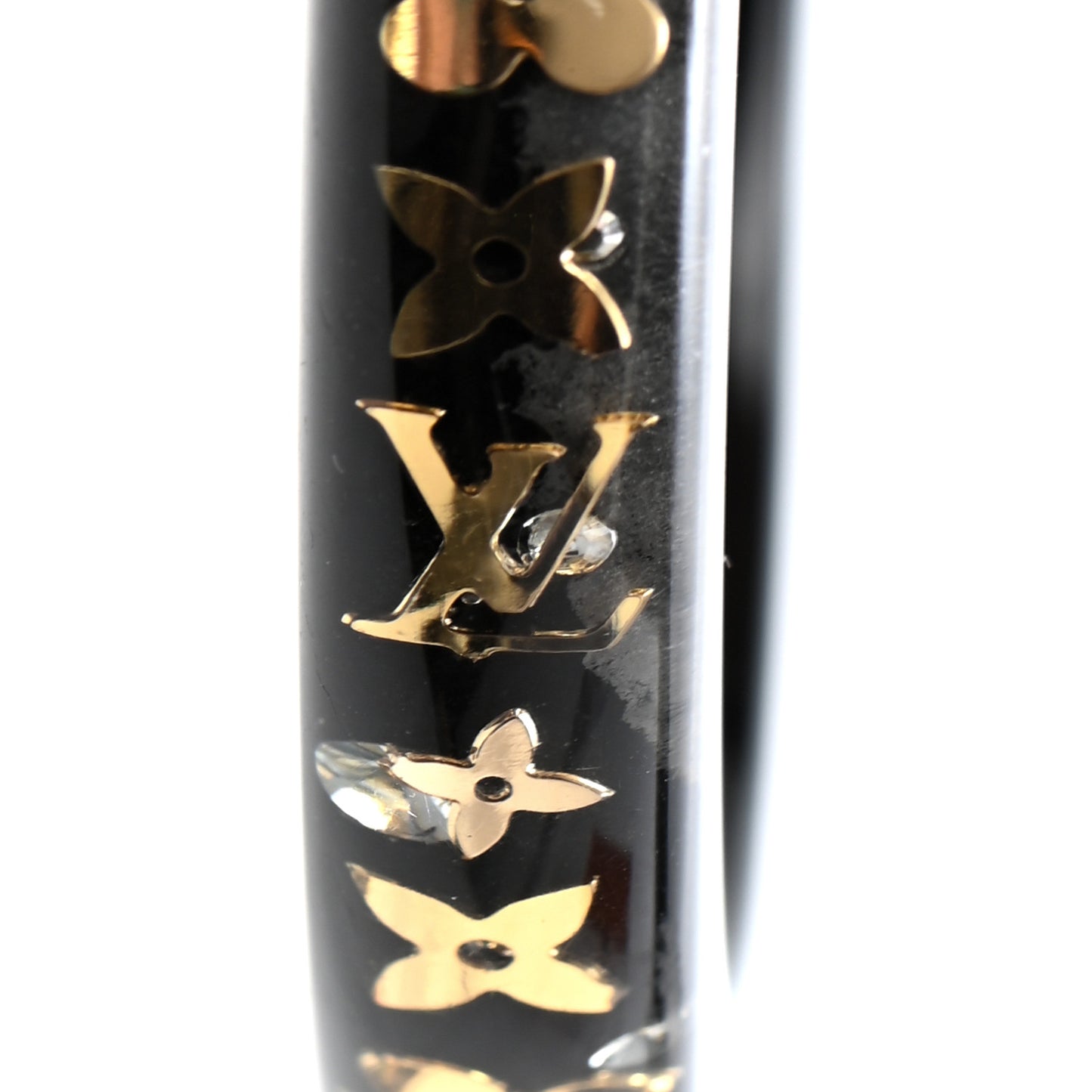 Resin Swarovski Medium Inclusion Bracelet PM Black