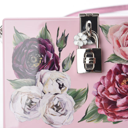 Dolce & Gabbana Acrylic Floral Print Dolce Box Clutch Pink 8 of 12