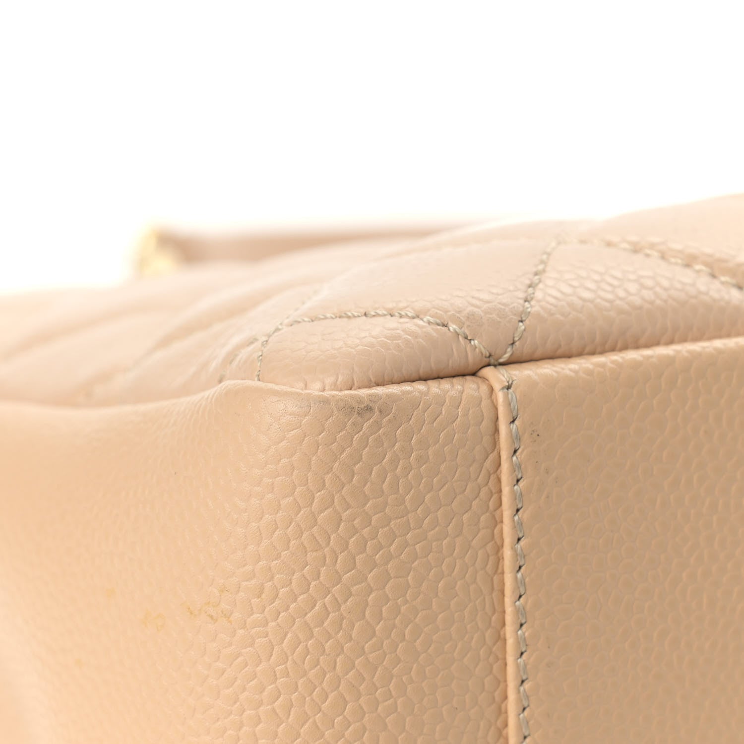 Chanel Caviar Quilted Grand Shopping Tote GST Beige Clair 8 of 13