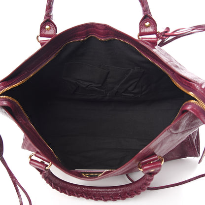 Balenciaga Agneau Classic Gold Hardware City Violet Prune 4 of 9