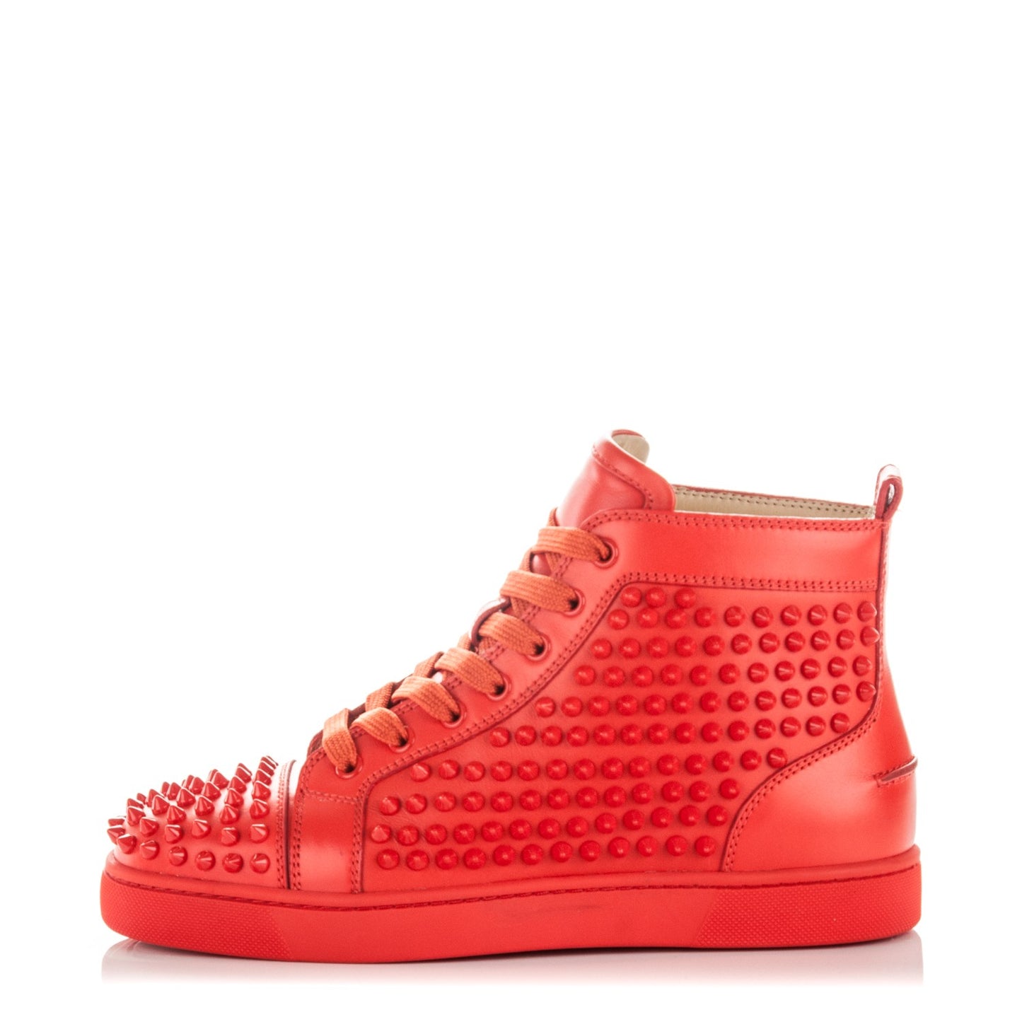Mens Calfskin Louis Spikes Flat Sneakers 39 Capucine