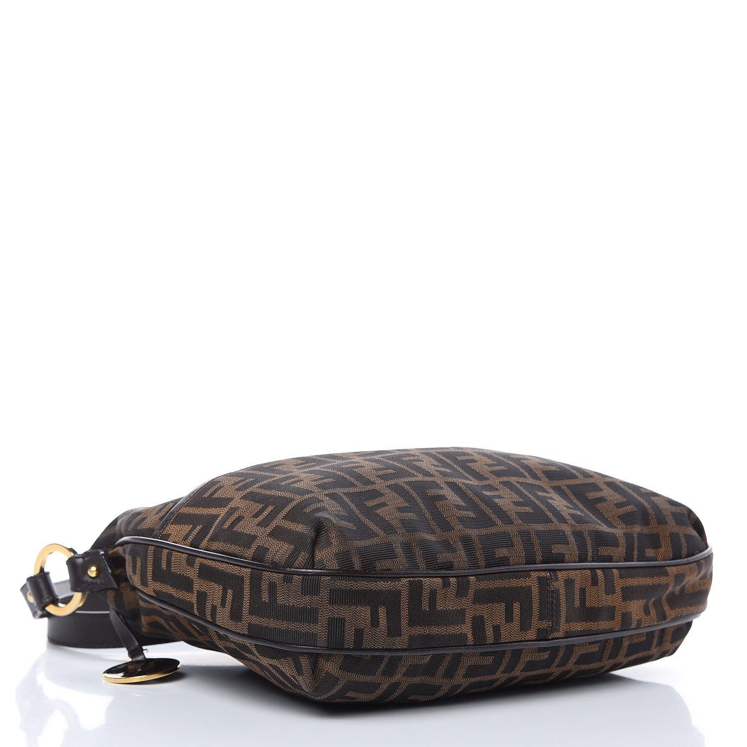 Fendi Zucca Vitello Chef Crossbody Bag Tobacco Moro 4 of 14