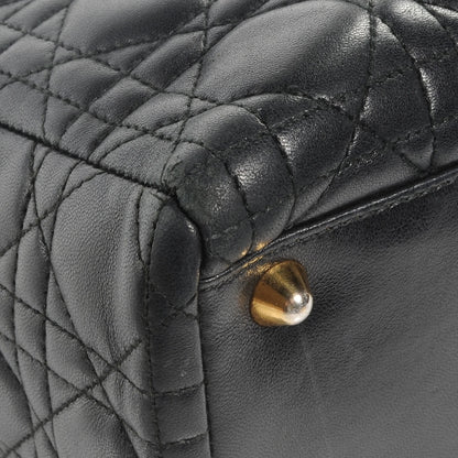 Christian Dior Lambskin Cannage Large Lady Dior Black 7 of 10