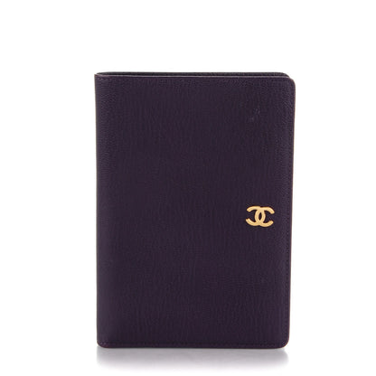 Chanel Goatskin Bi-Fold Wallet Purple 1 of 8