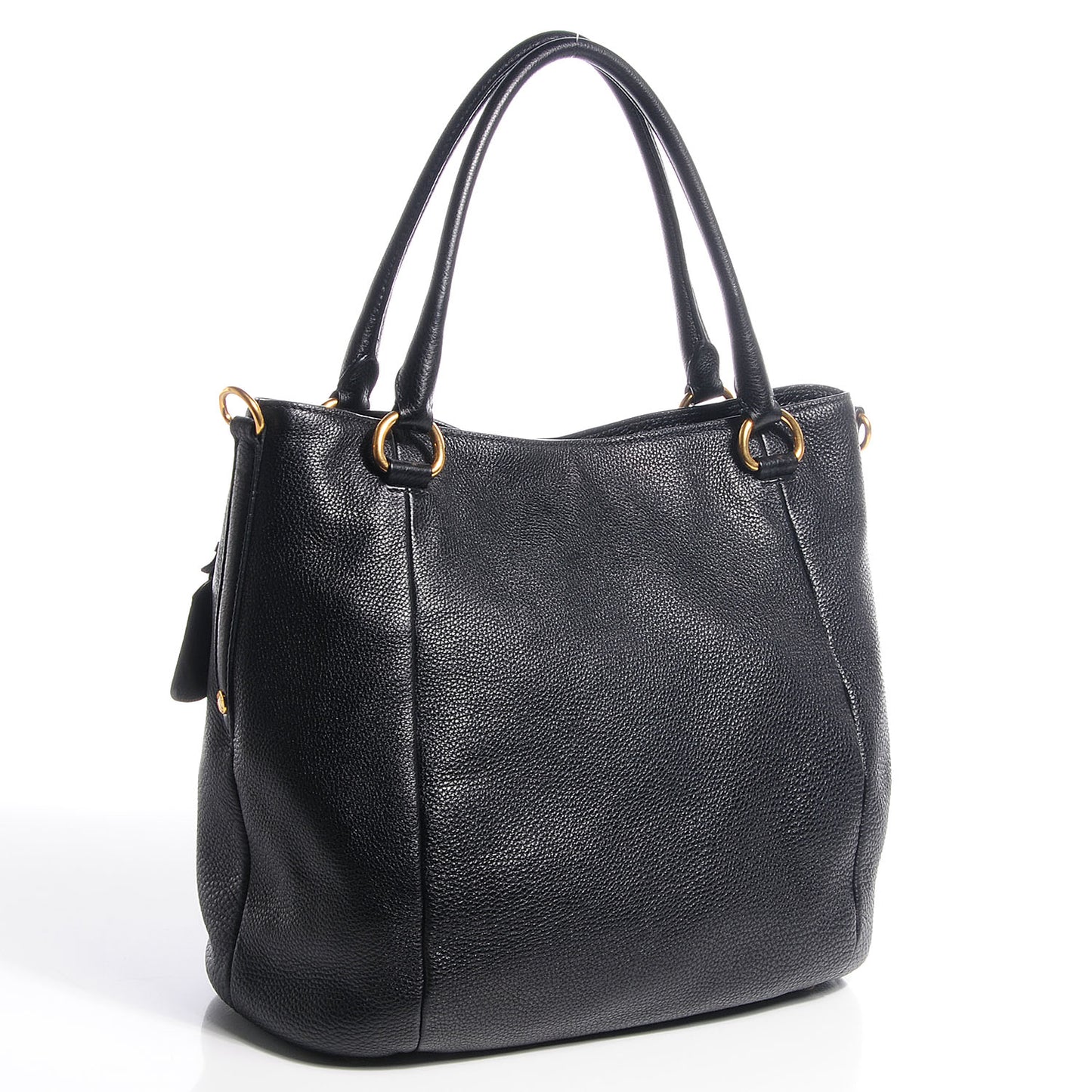 Vitello Daino Tote Nero Black