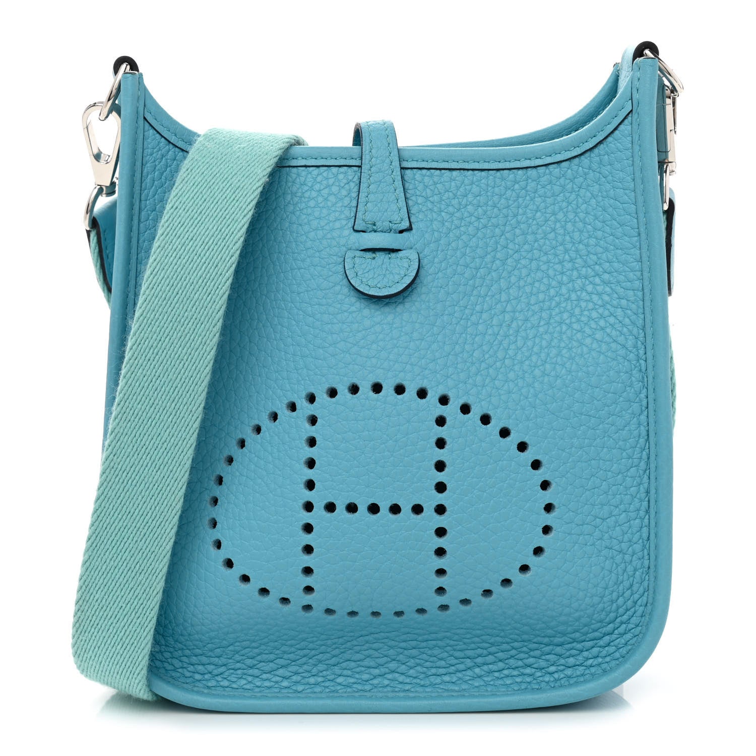 Hermes Taurillon Clemence Evelyne TPM Bleu Du Nord 1 of 10