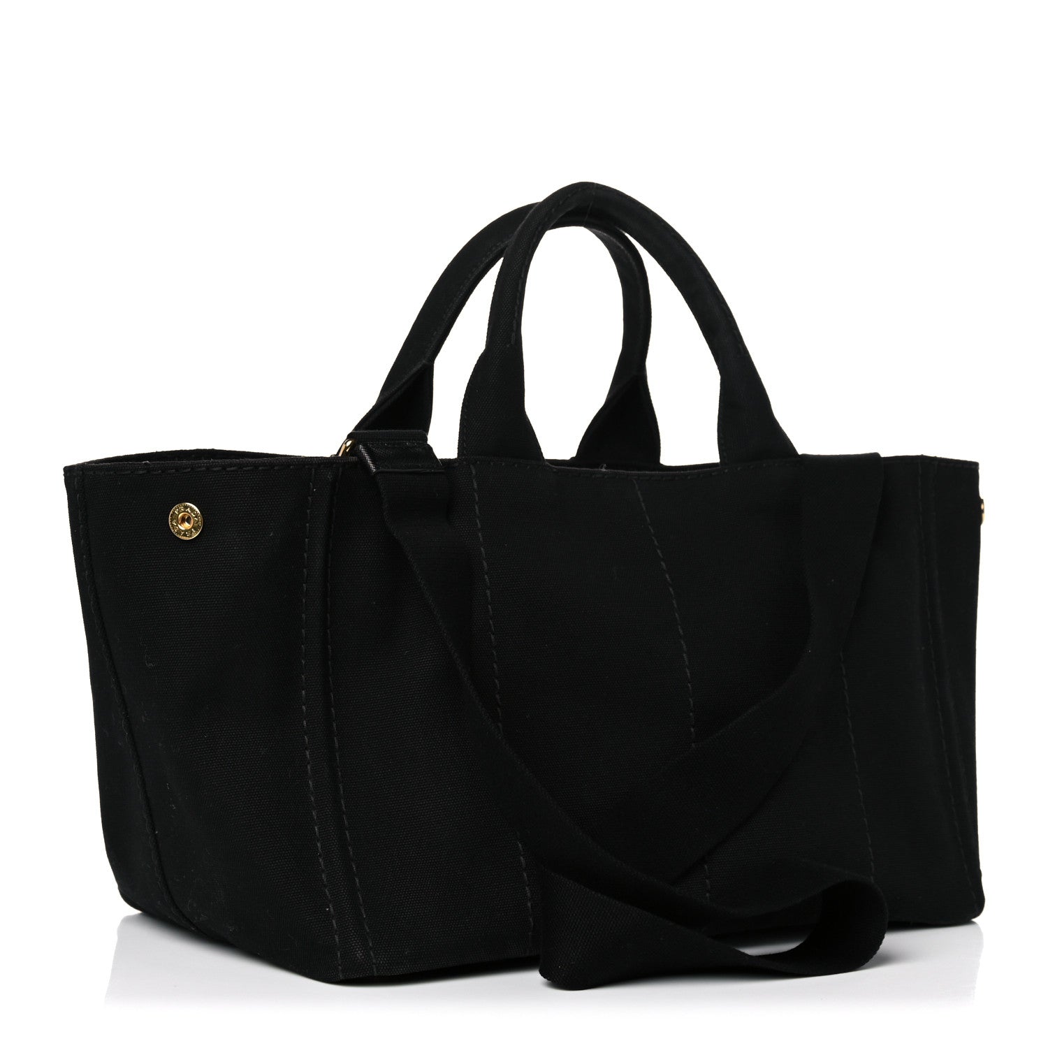 Prada Canapa Logo Tote Black 2 of 18