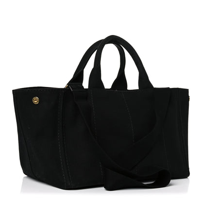 Prada Canapa Logo Tote Black 2 of 18