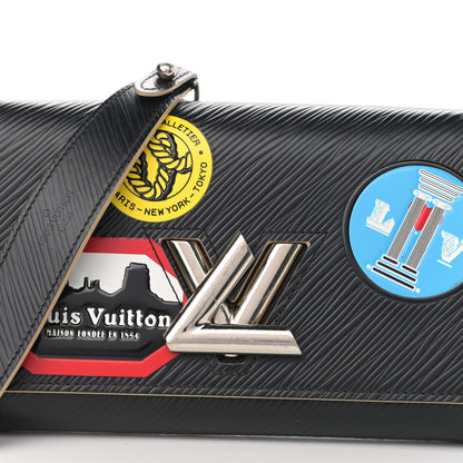 Louis Vuitton Epi World Tour Twist Chain Wallet Black 8 of 10