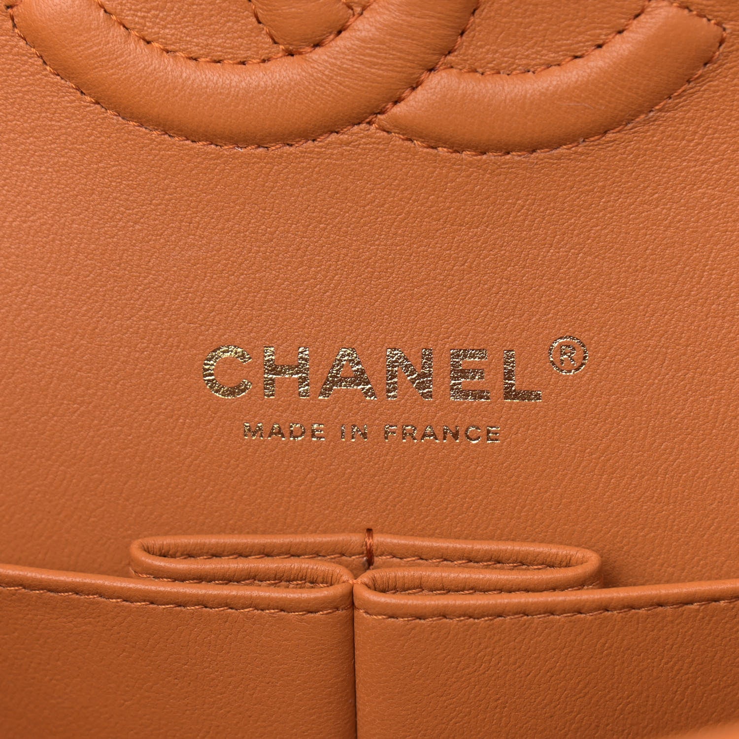 Chanel Caviar Quilted Medium Double Flap Light Brown 6 of 9