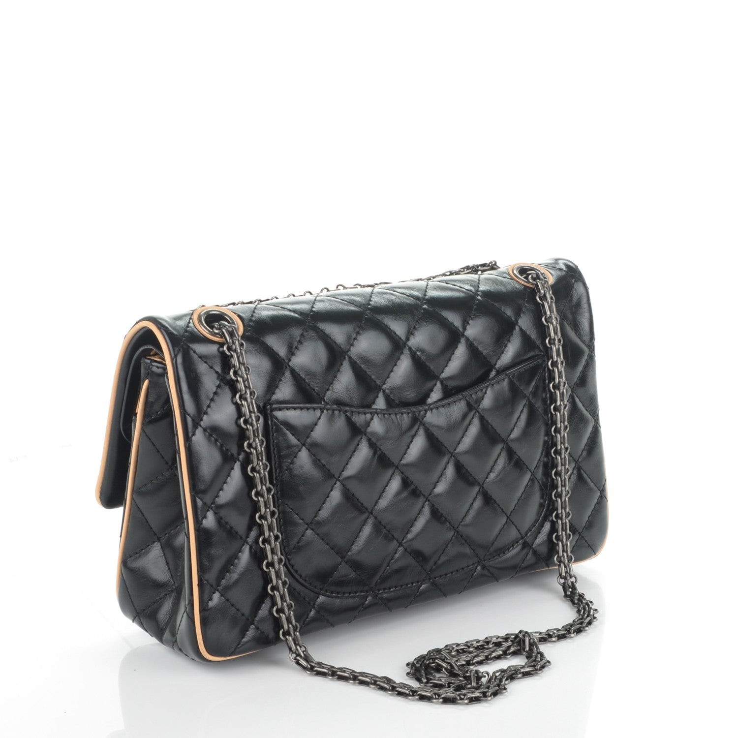 Chanel Glazed Calfskin Quilted 2.55 Reissue 226 Flap Black 3 of 6
