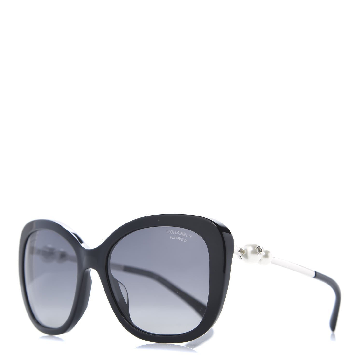 Chanel Pearl Square Polarized Sunglasses 5427-H Black 1 of 8