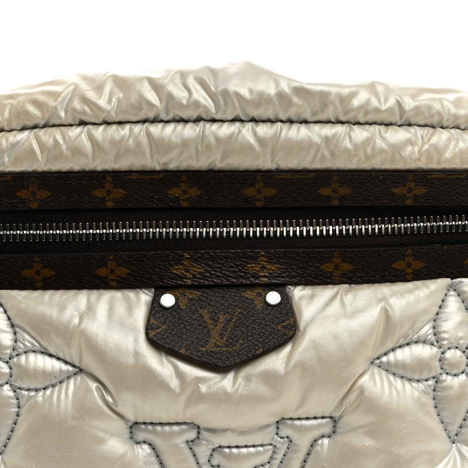 Louis Vuitton Econyl Monogram Pillow Bumbag Silver 6 of 9