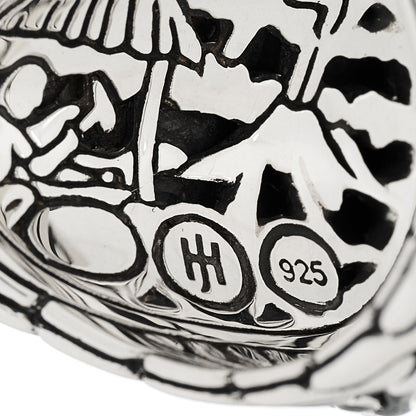 John Hardy Sterling Silver Palu Hammered Saddle Ring 54 7 4 of 4