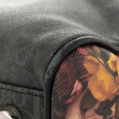 Christian Dior x Toru Kamei Coated Canvas Floral Skull Sling Backpack Grey Multicolor 11 of 11