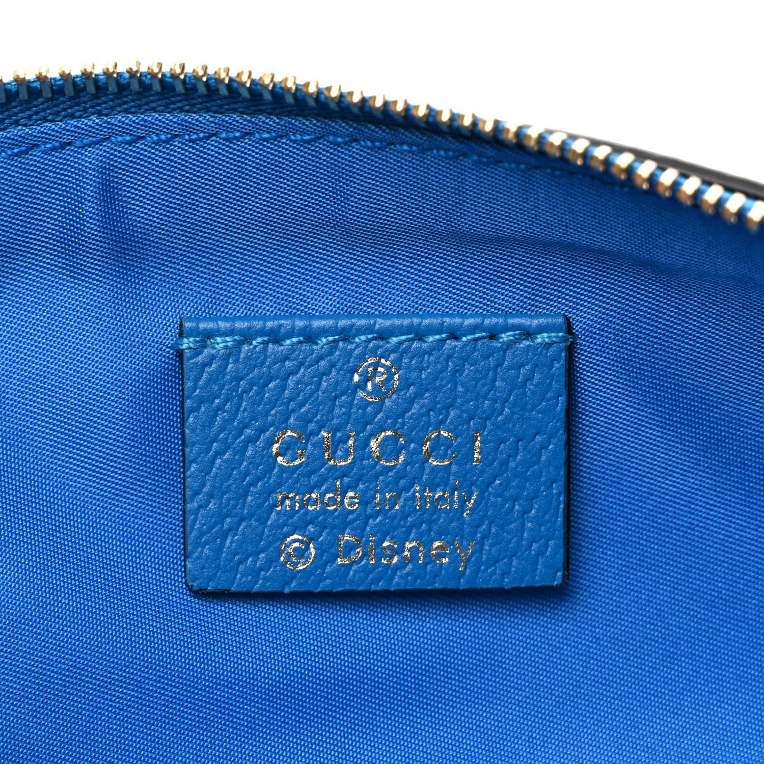 Gucci X DISNEY GG Supreme Monogram Donald Duck Pencil Case Blue 6 of 8