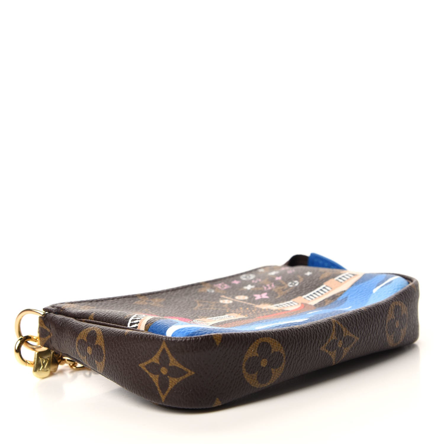 Louis Vuitton Monogram 2019 Christmas Animation Mini Venice Pochette Accessories Blue 4 of 8