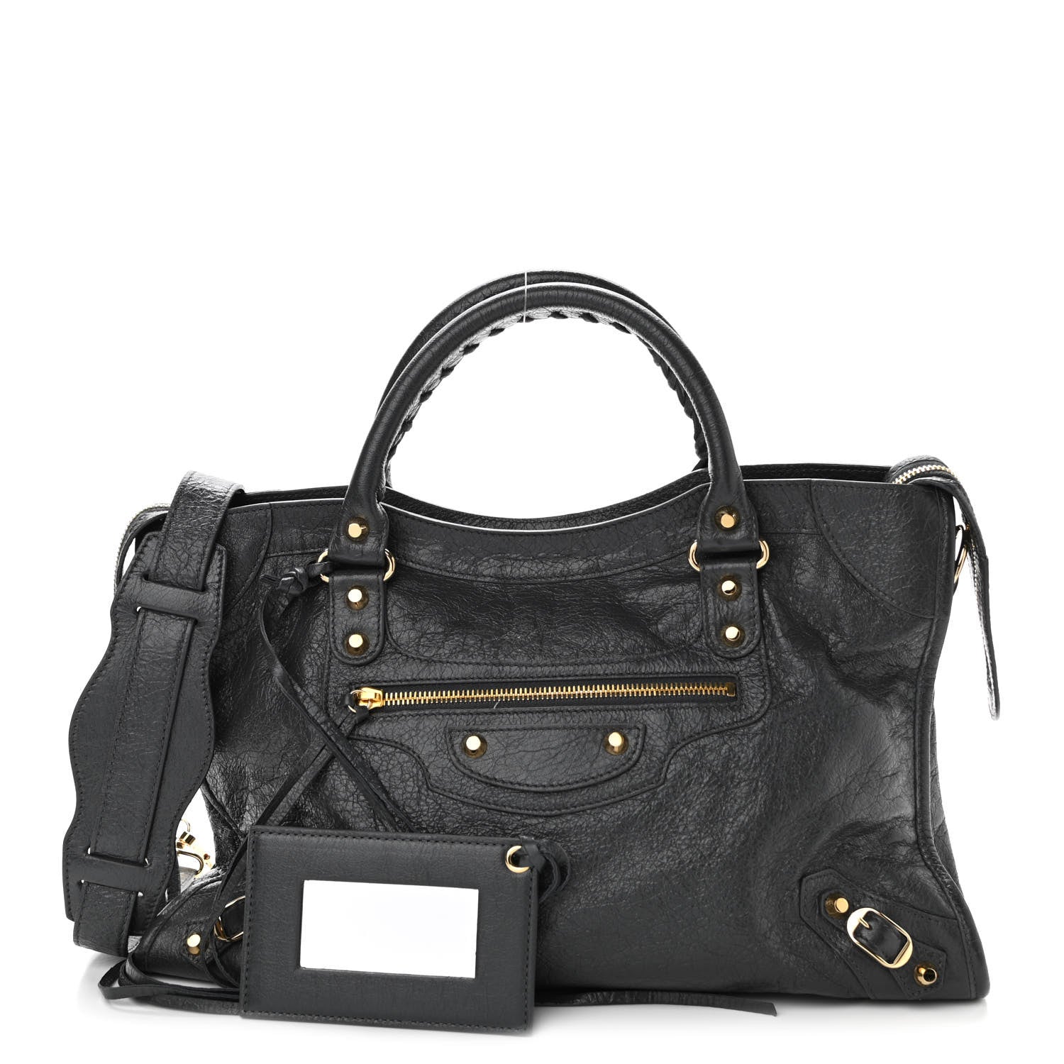 Balenciaga Agneau Classic Gold Hardware City Gris Fossile Anthracite 1 of 10