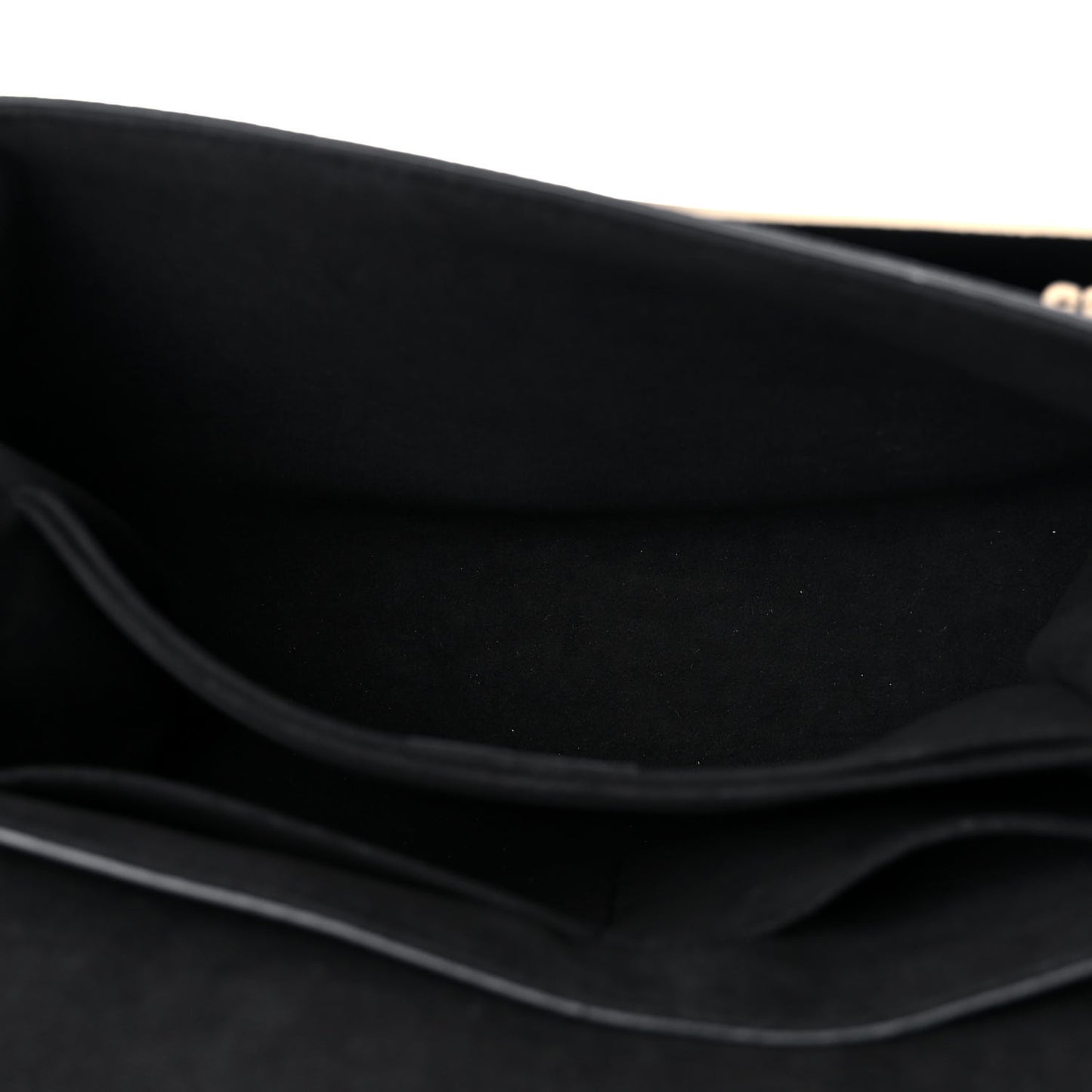 Soft Calfskin My Lockme Top Handle Vanille Black