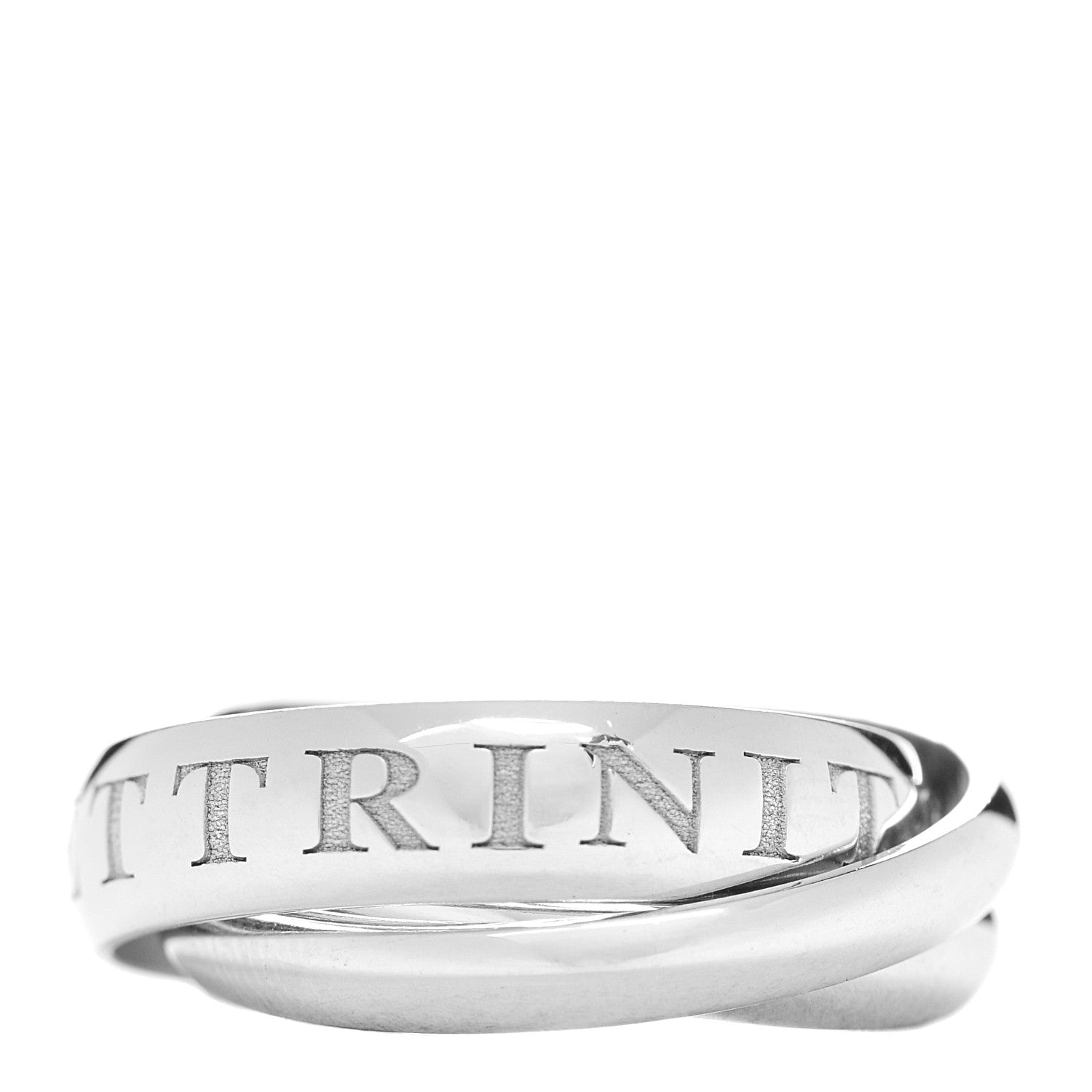 Cartier 18K White Gold Amour Trinity Ring 60 9 1 of 4