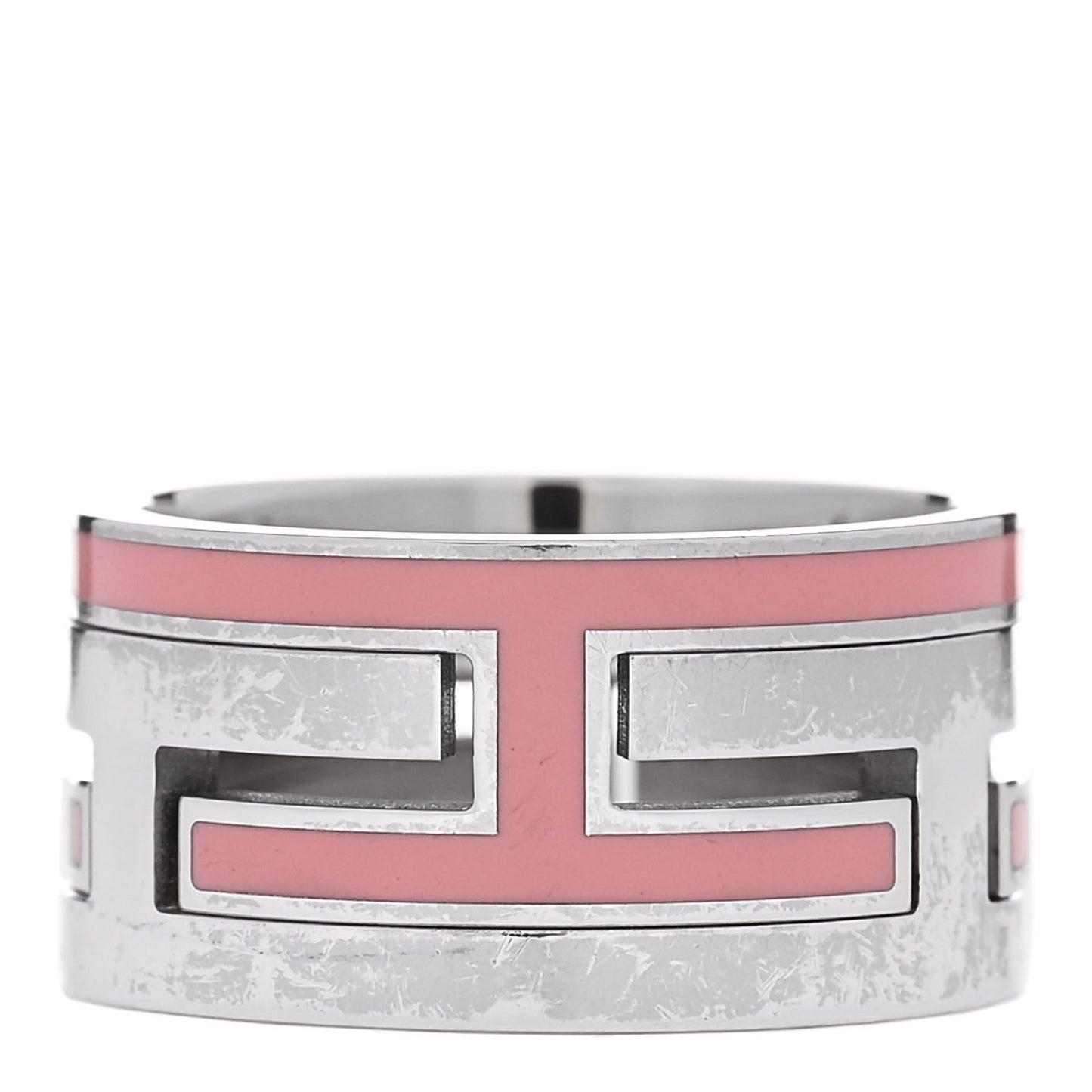 Sterling Silver Enamel Arcane Move H Ring 50 5.25 Rose
