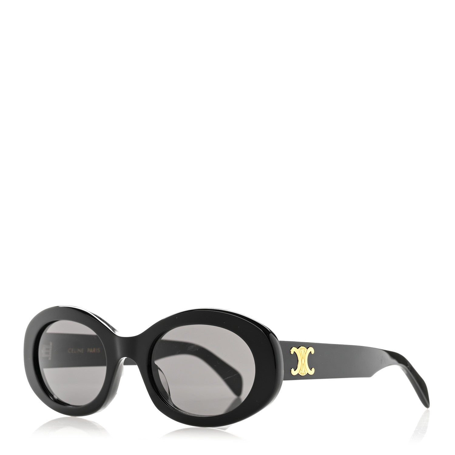 Celine Acetate Triomphe 01 Sunglasses CL 40194U Black 1 of 6