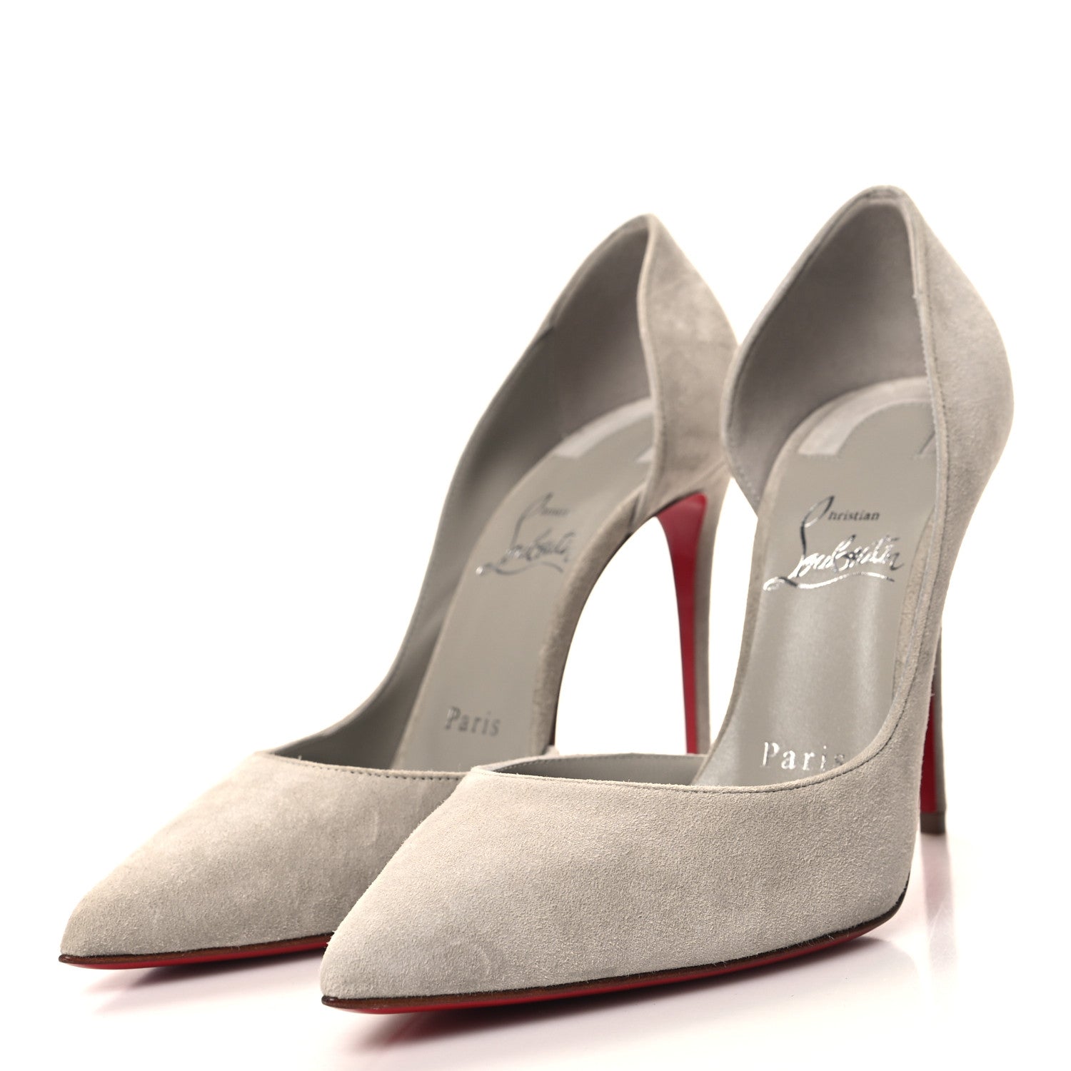 Christian Louboutin Veau Velour Iriza 100 Pumps 36 Goose 3 of 8