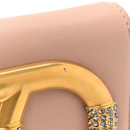 Valentino Garavani Calfskin Crystal Supervee Clutch Rose Cannelle 11 of 12