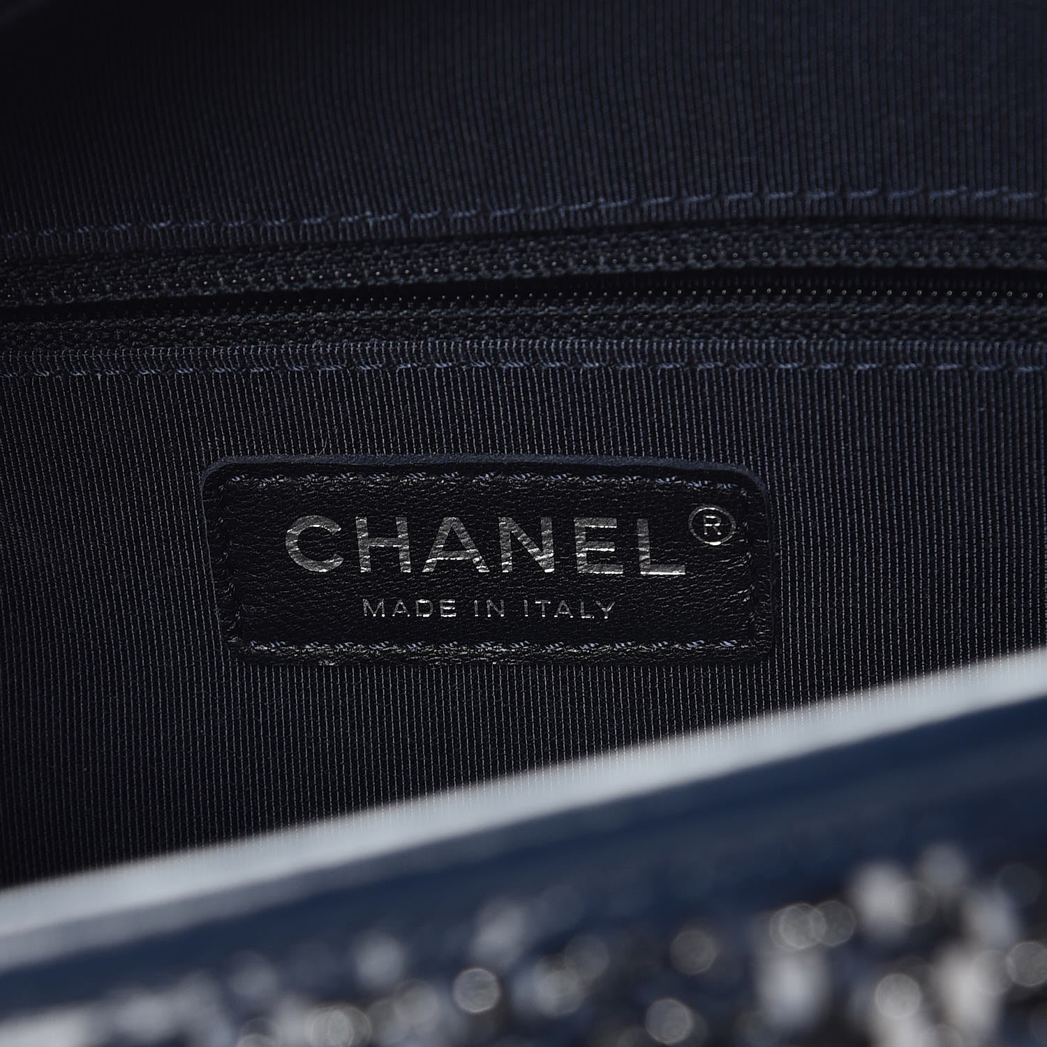 Chanel Tweed Calfskin Medium Gabrielle Hobo Blue 6 of 8