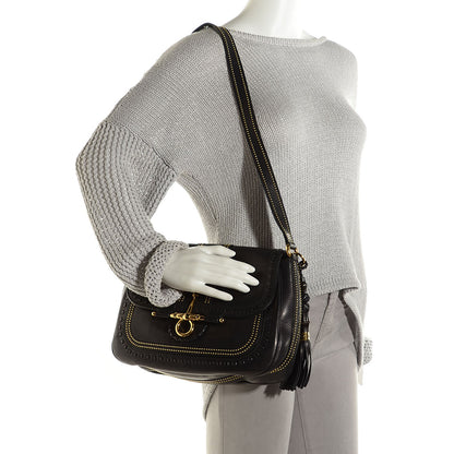 Gucci Calfskin Medium Snaffle Bit Shoulder Bag Black 2 of 7